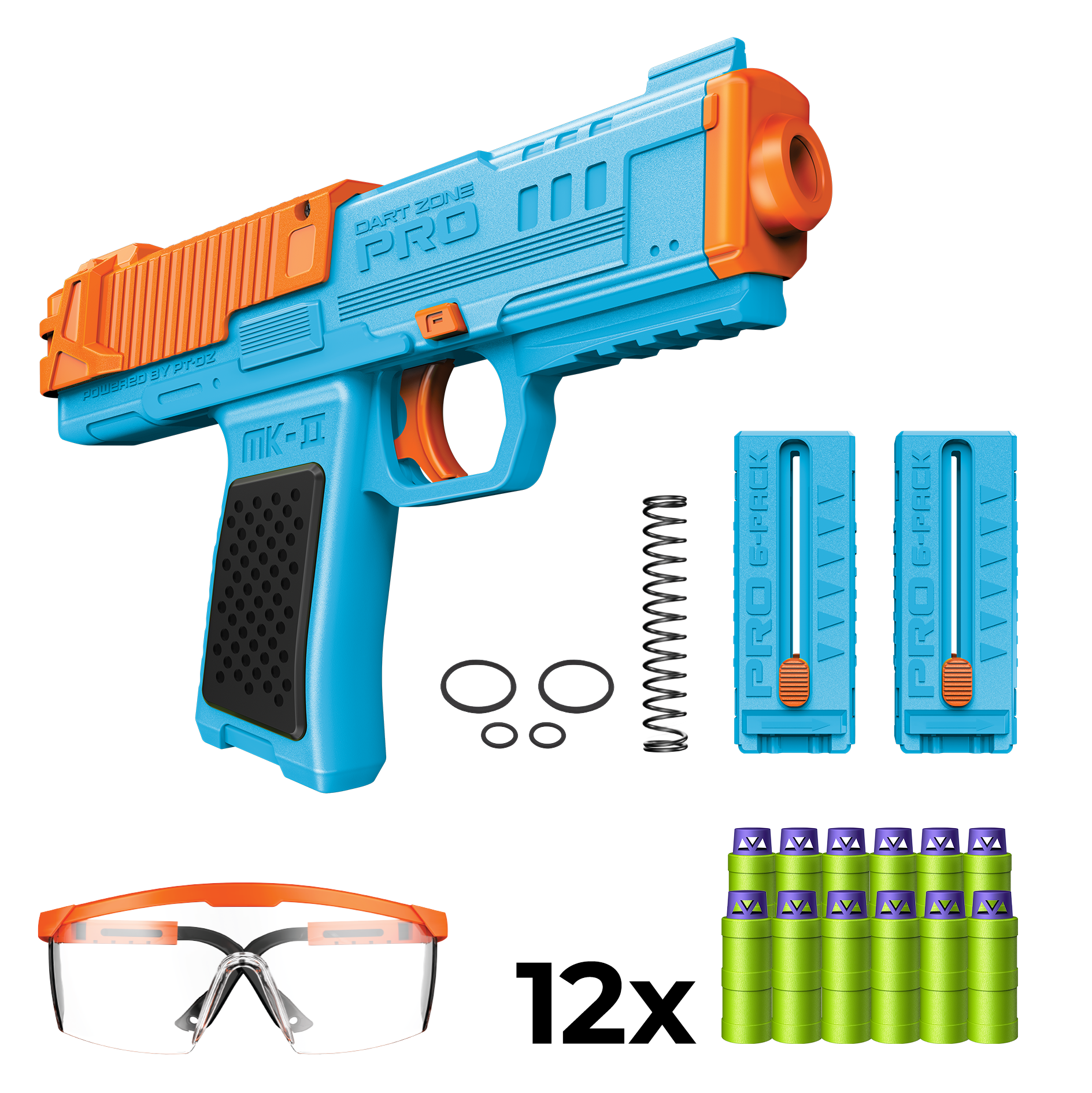 Nitroshot+ MK-2 Blue – Dart Zone Blasters Nitroshot+ MK-2 Blue – Dart Zone Blasters