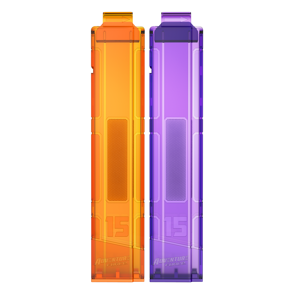 2-Pack 15-Round Half-Length Magazines – Dart Zone Blasters