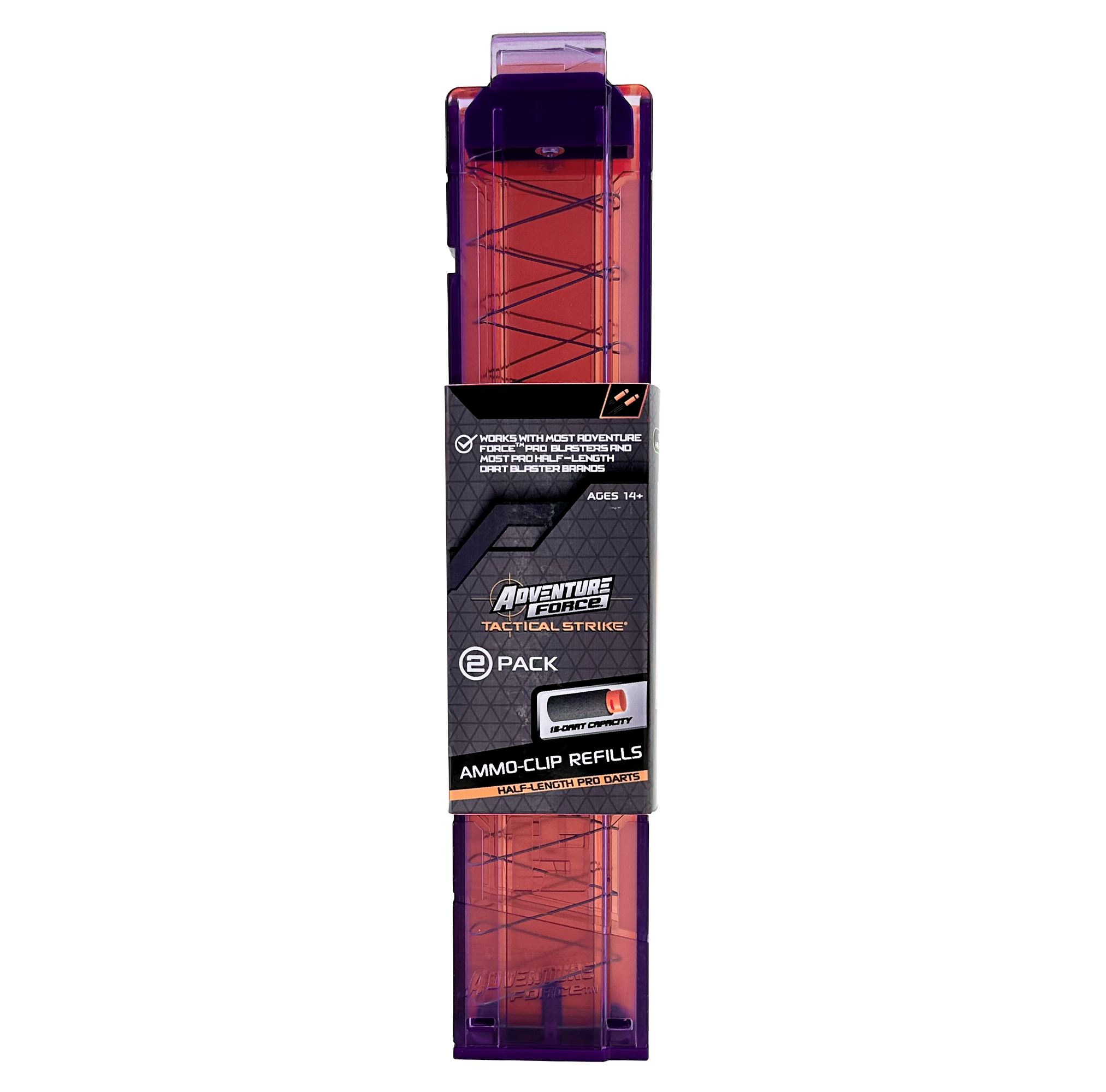 2-Pack 15-Round Half-Length Magazines – Dart Zone Blasters 2-Pack 15-Round Half-Length Magazines – Dart Zone Blasters