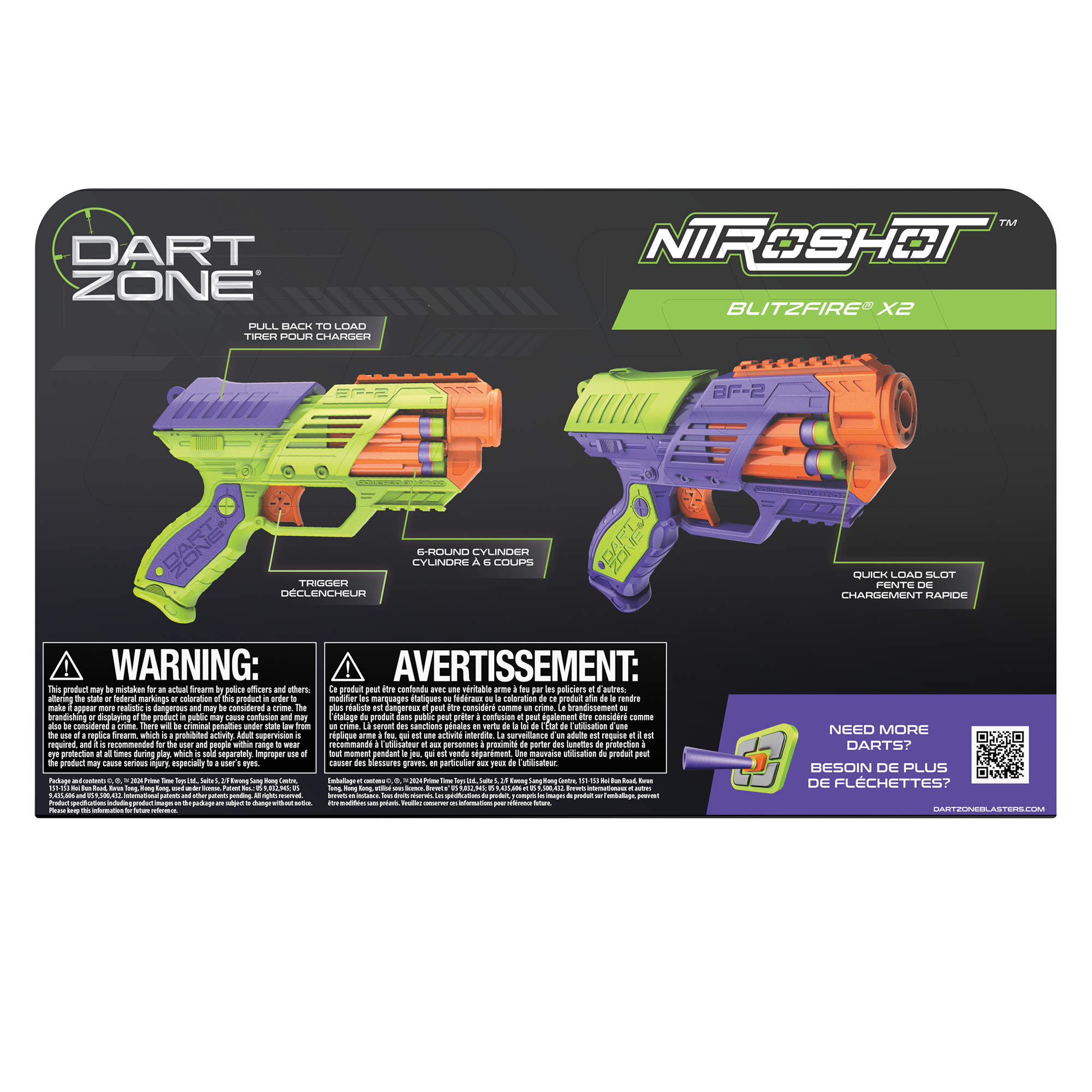 Nitroshot Blitzfire X2 2-Pack – Dart Zone Blasters Nitroshot Blitzfire X2 2-Pack – Dart Zone Blasters