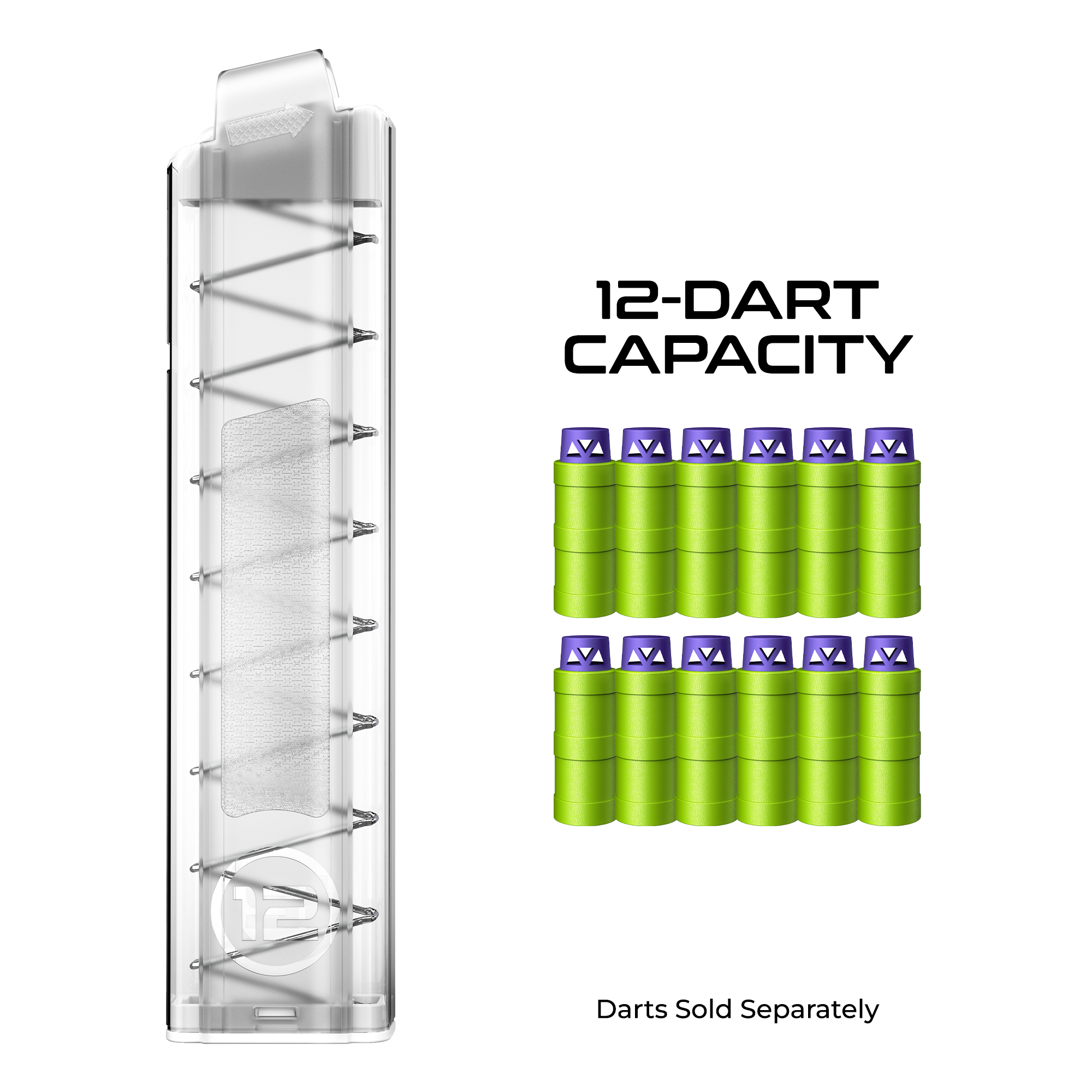 12-Round Slanted Half-Length Magazine 3-Pack – Dart Zone Blasters 12-Round Slanted Half-Length Magazine 3-Pack – Dart Zone Blasters