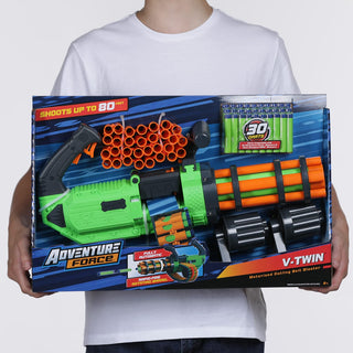 V-Twin Motorized Gatling Belt Dart Blaster
