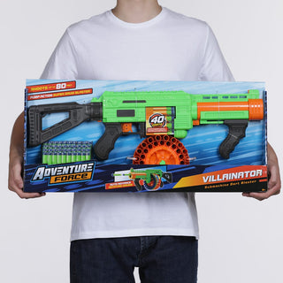 Villainator Submachine Pump Action Superdrum Dart Blaster