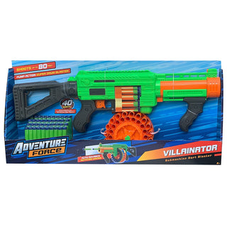 Villainator Submachine Pump Action Superdrum Dart Blaster