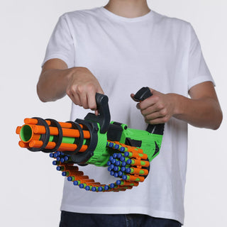 V-Twin Motorized Gatling Belt Dart Blaster