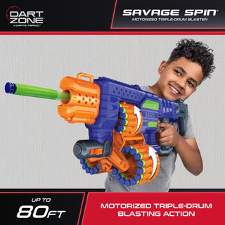 Savage Spin Triple-Drum Motorized Blaster