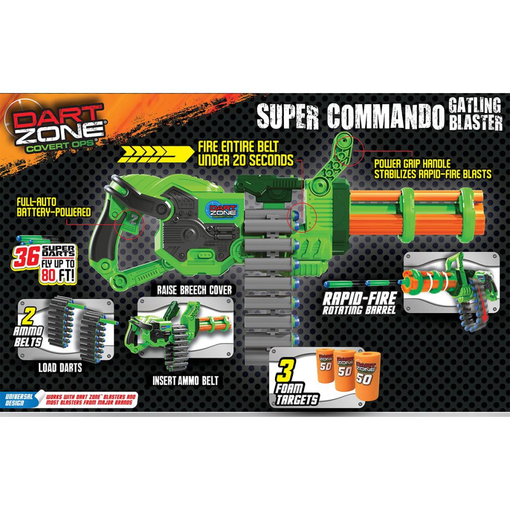 dart zone commando gatling blaster