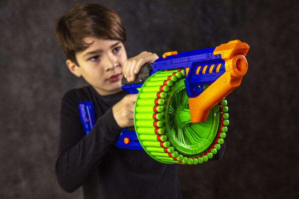 Magnum X2 Superdrum Dart Blaster - Dart Zone - Compatible with NERF Ammo