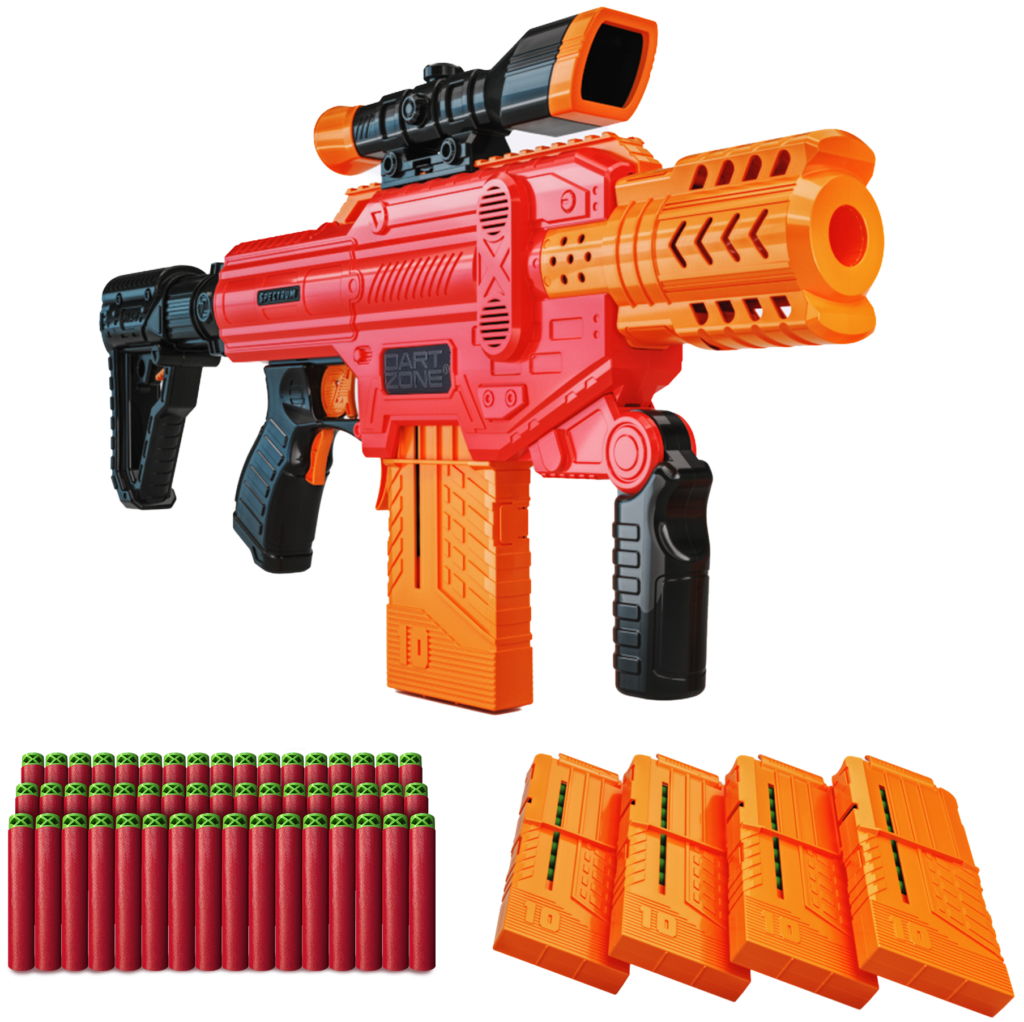 Spectrum Motorized Clip-Fed Blaster Value Set - Dart Zone