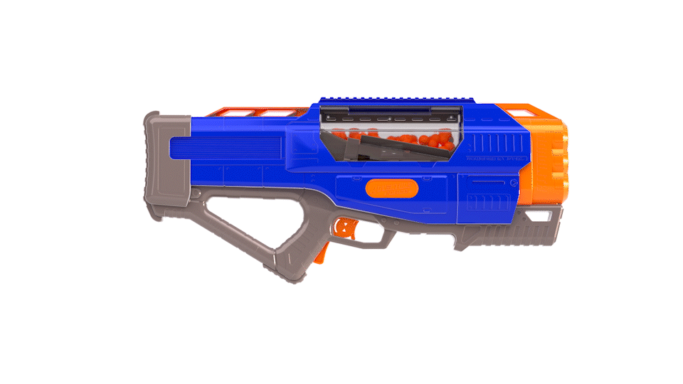 Adventure Force Full-Auto Monolith - Compatible with NERF Rival Blaster